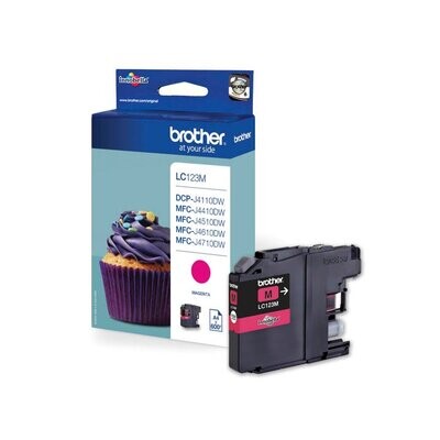 Original Brother Druckerpatrone LC123M / LC-123M Magenta Original Brother Druckerpatrone LC123M / LC-123M Magenta