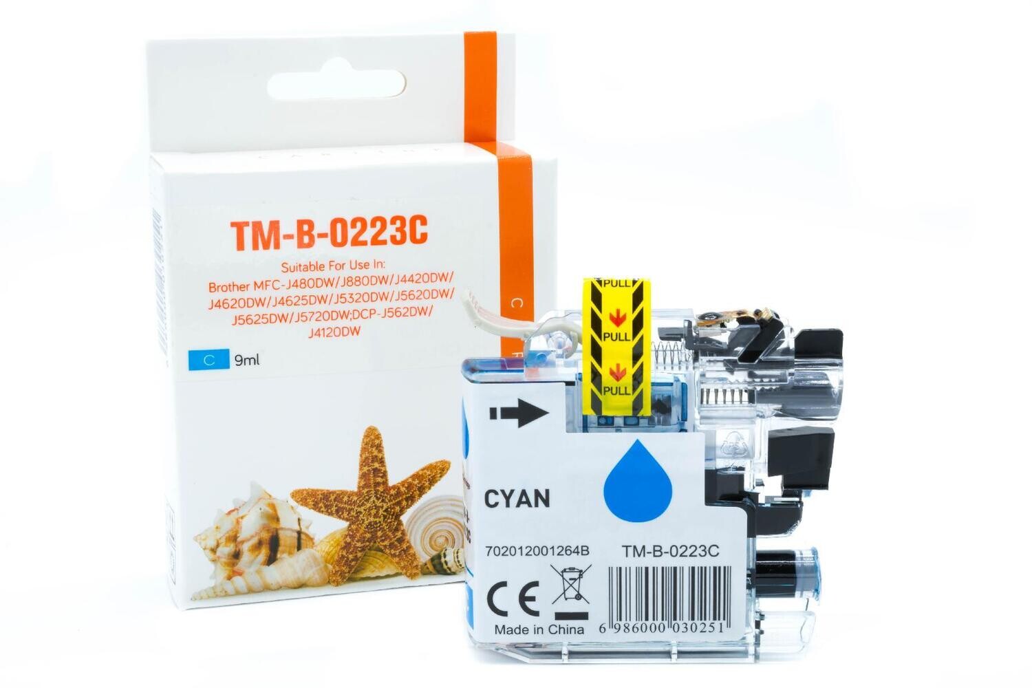Alternative Druckerpatrone passend zu Brother LC223C / LC-223C  Cyan
