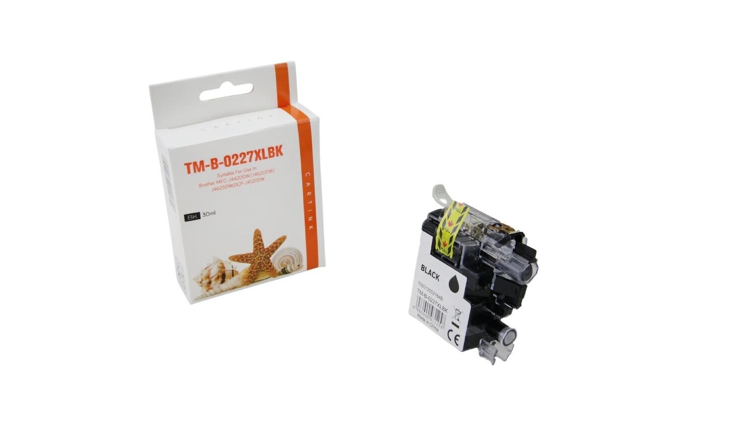 Alternative Druckerpatrone passend zu Brother LC227XLBK / LC-227XLBK  Schwarz