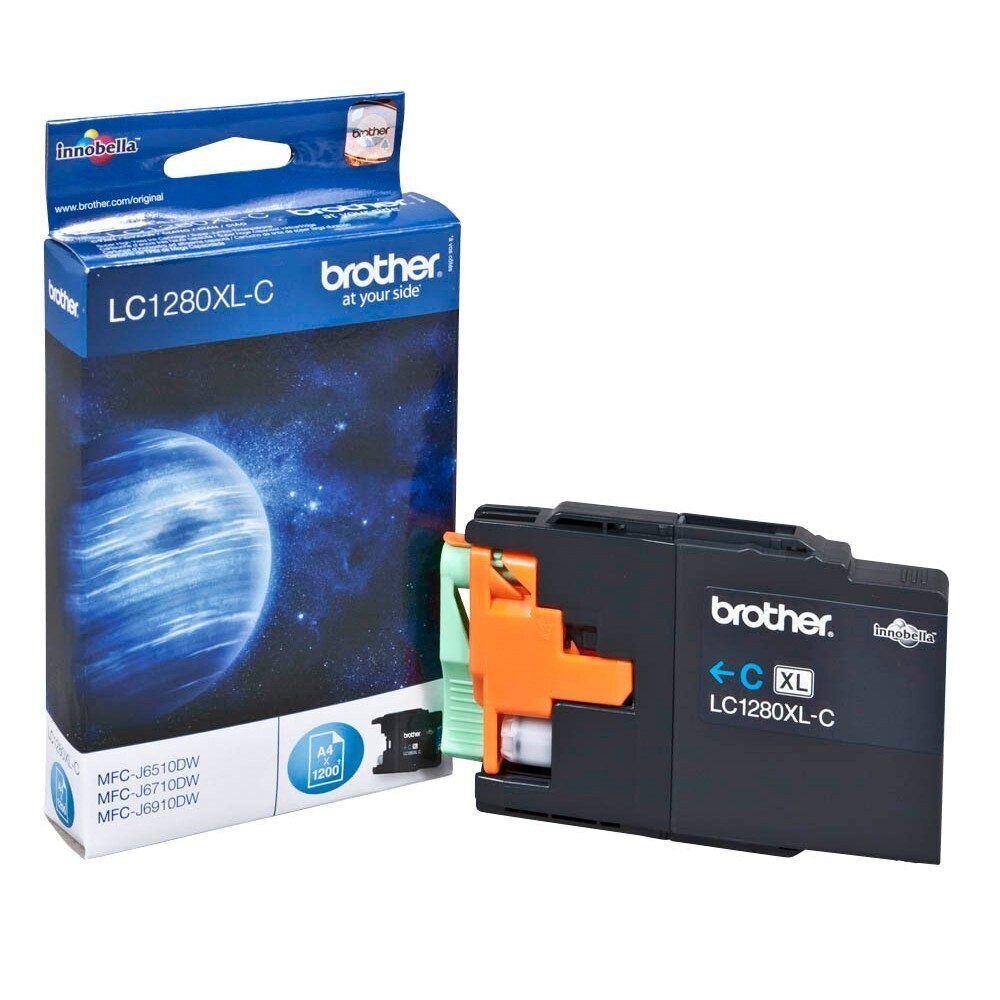 Original Brother Druckerpatrone LC1280XLC  / LC-1280XLC  Cyan