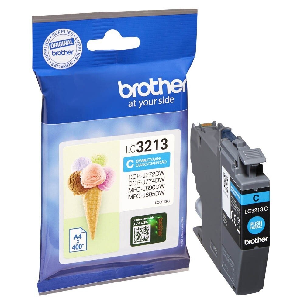 Original Brother Druckerpatrone LC3213C  / LC-3213C  Cyan