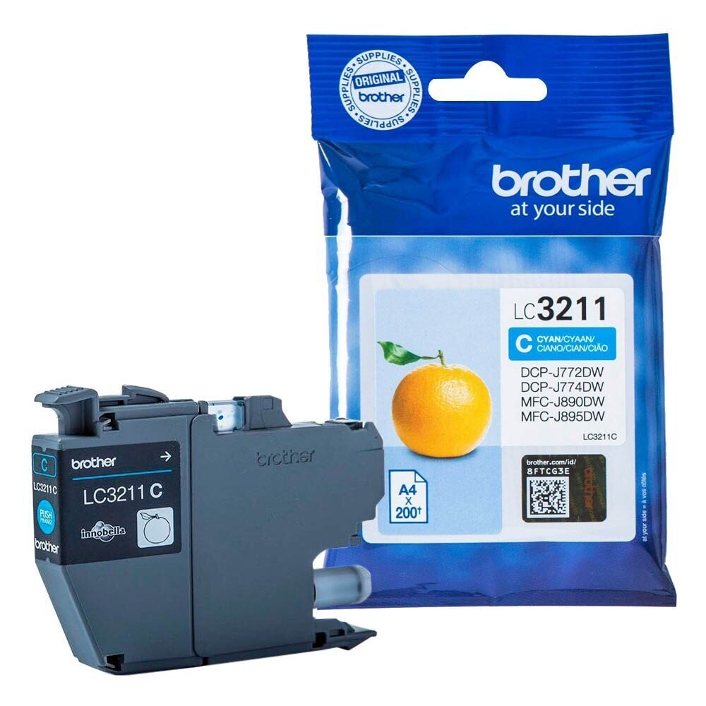 Original Brother Druckerpatrone LC3211C  / LC-3211C   Cyan
