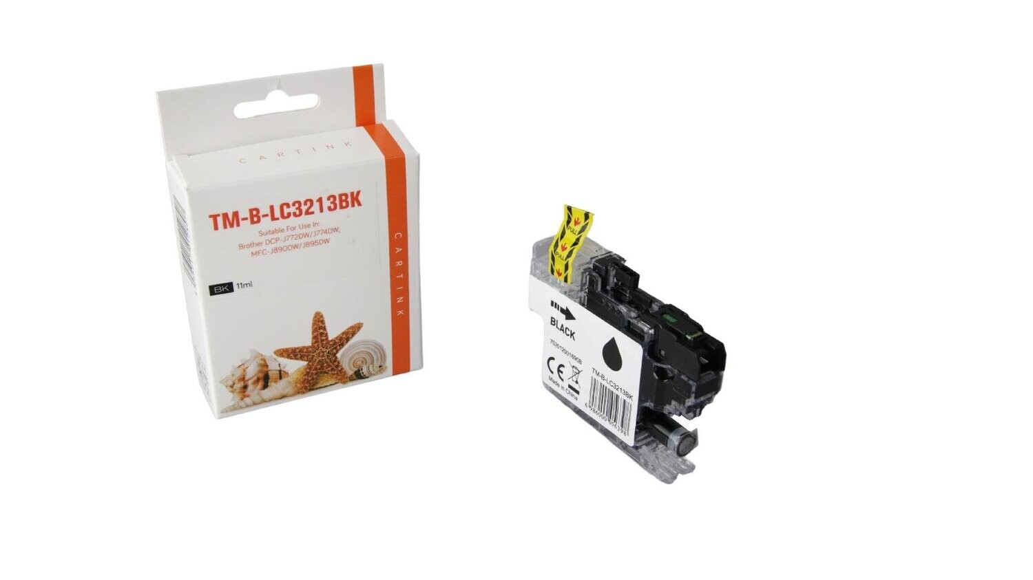 Alternative Druckerpatrone passend zu Brother LC3213BK / LC-3213BK  Schwarz