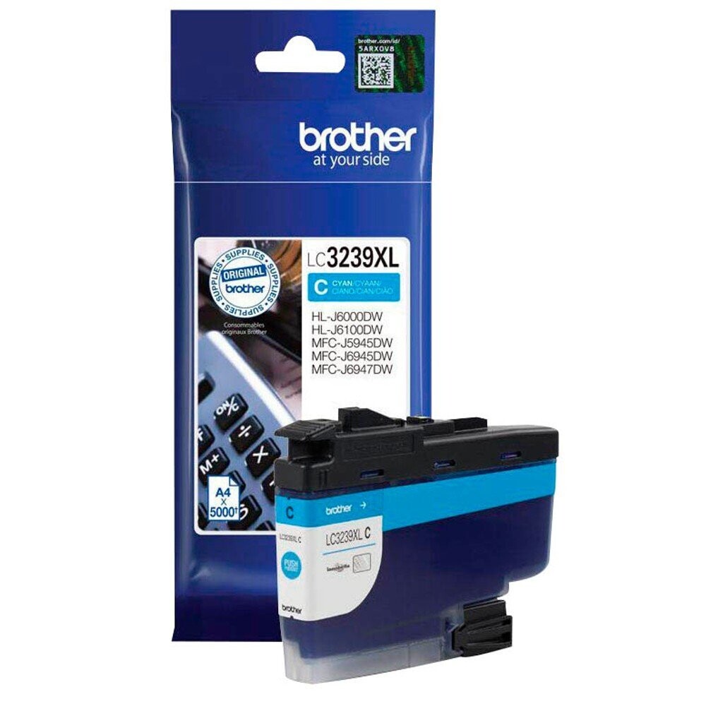 Original Brother Druckerpatrone LC3239XLC  / LC-3239XLC   Cyan