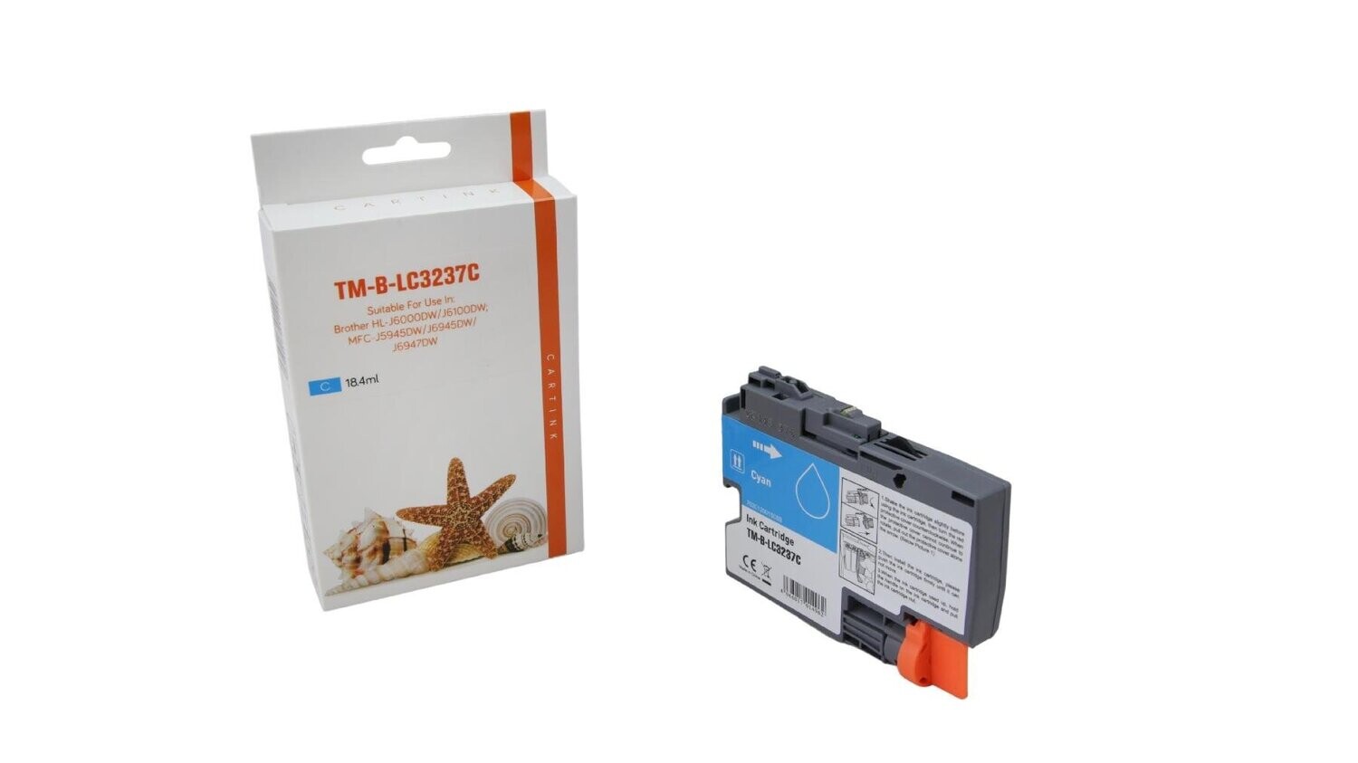 Alternative Druckerpatrone passend zu Brother LC3237C / LC-3237C  Cyan