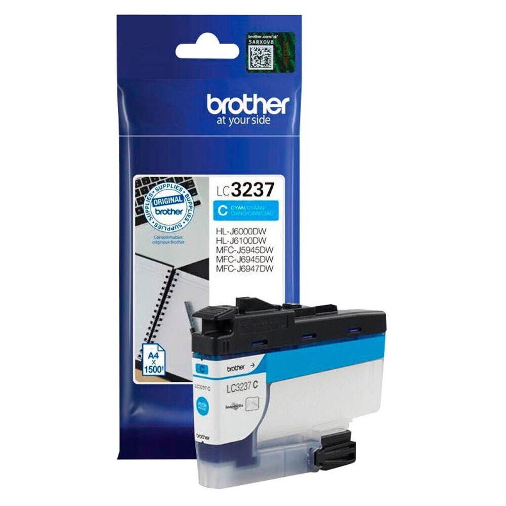 Original Brother Druckerpatrone LC3237C  / LC-3237C   Cyan