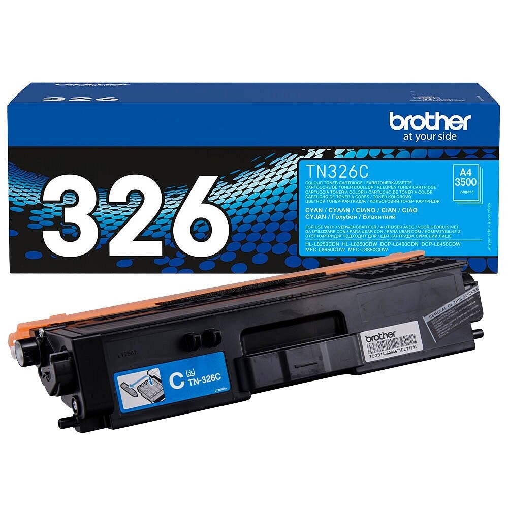 Original Brother Toner TN326C / TN-326C   Cyan