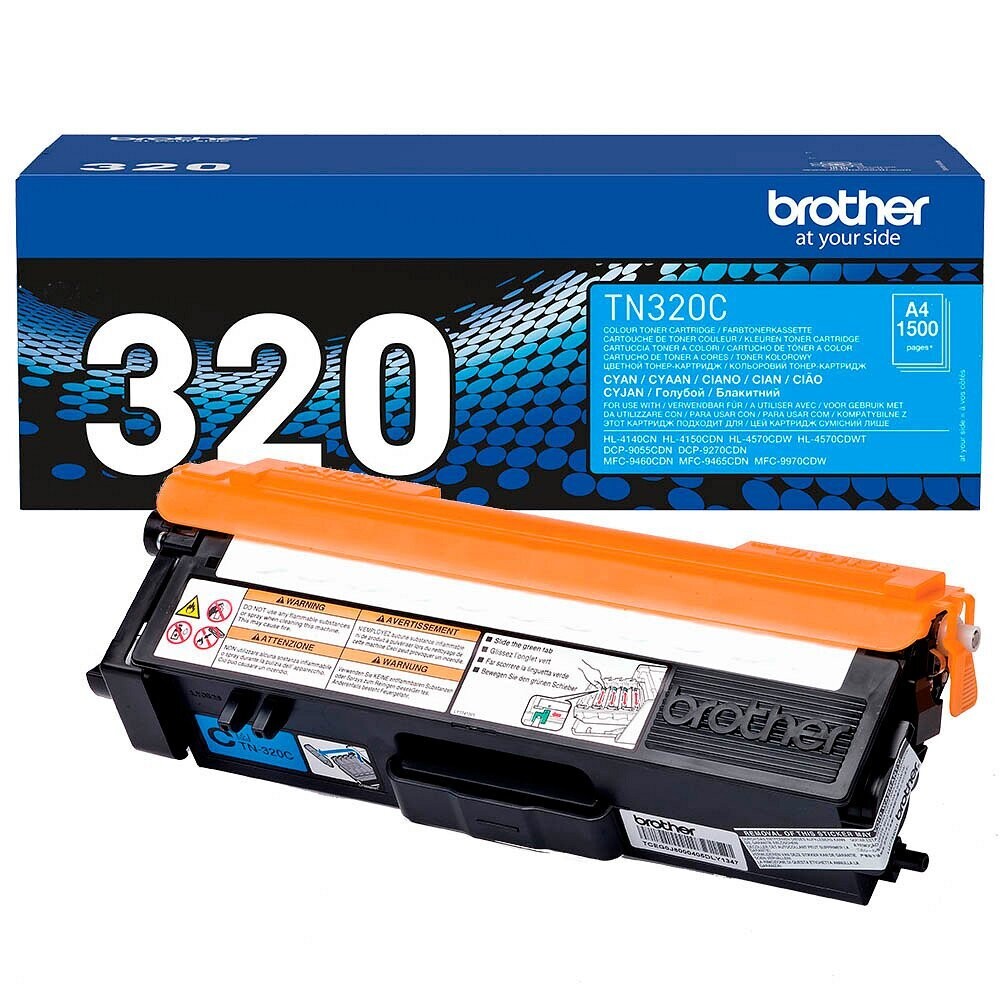 Original Brother Toner TN320C / TN-320C   Cyan