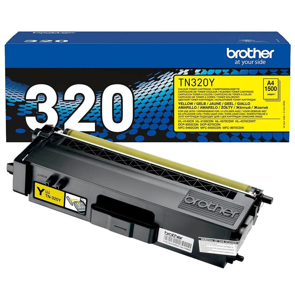 Original Brother Toner TN320Y / TN-320Y   Gelb