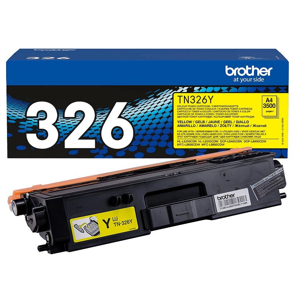 Original Brother Toner TN326Y / TN-326Y   Yellow