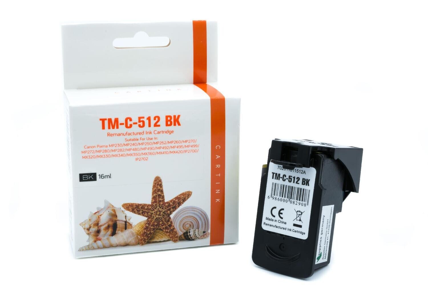 Alternative Druckerpatrone passend zu Canon PG-512 schwarz