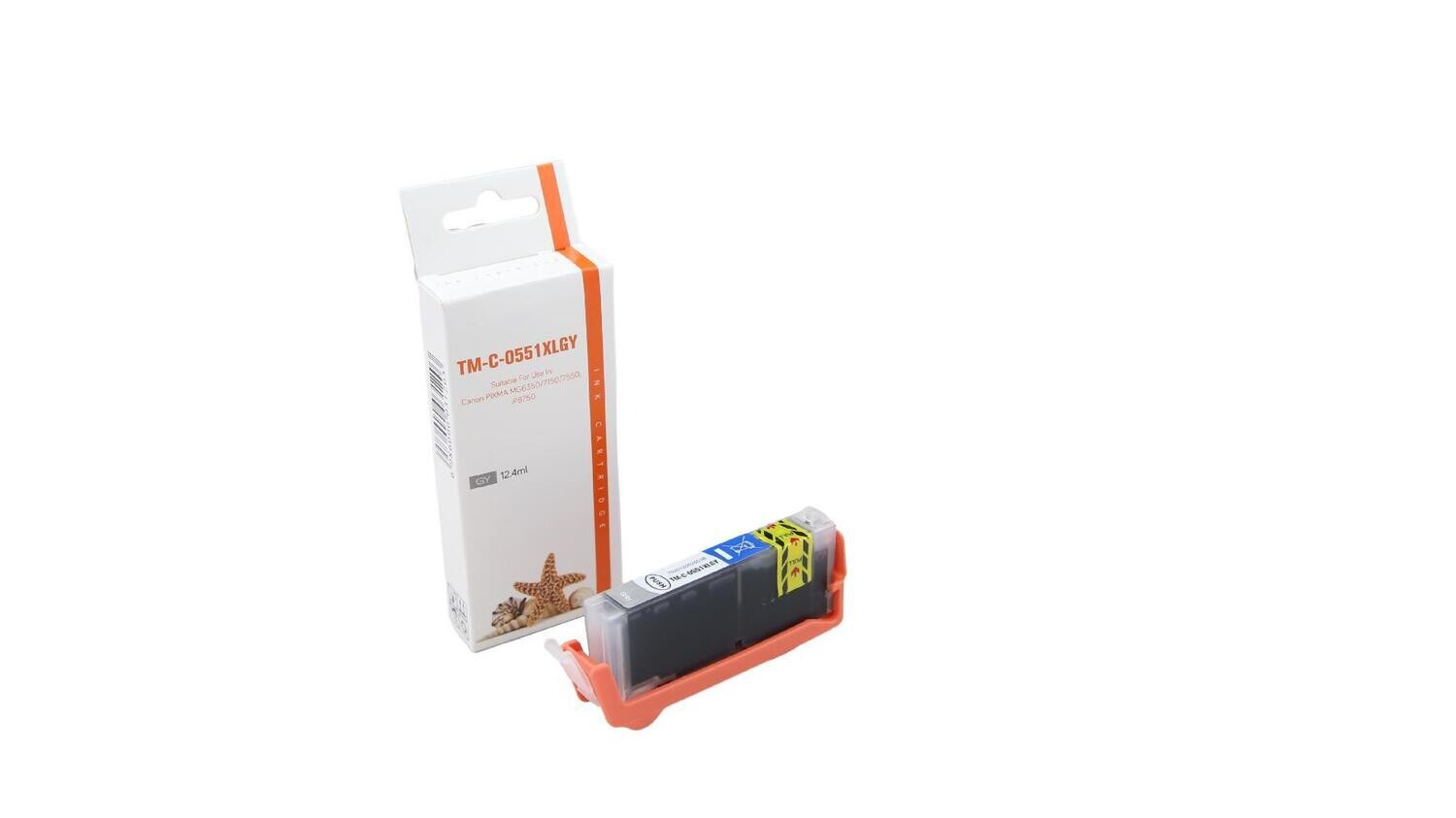Alternative Druckerpatrone passend zu Canon CLI-551XLG Grau