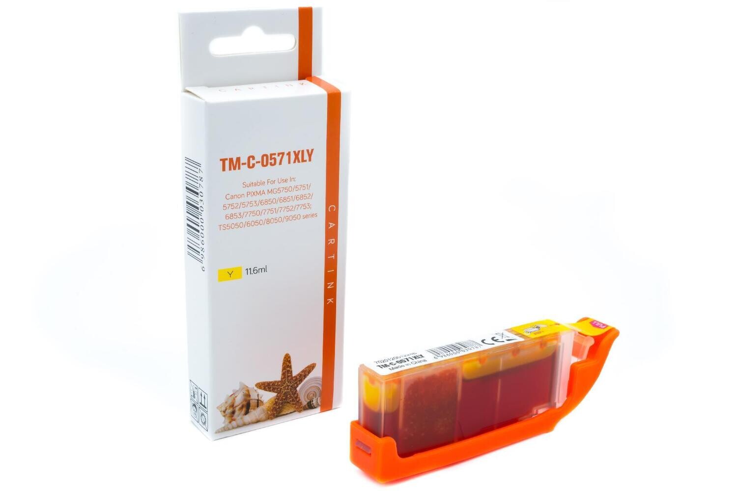 Alternative Druckerpatrone passend zu Canon CLI-571Y  Yellow