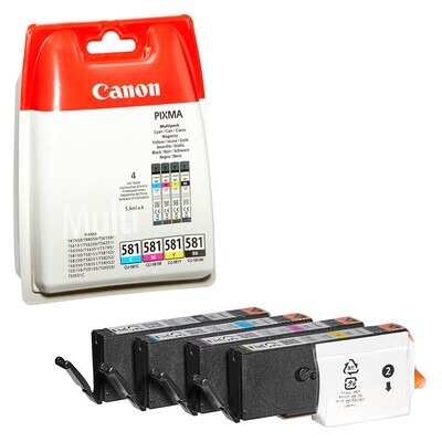 Original Canon Multipack CLI-581 Druckerpatronen Original Canon Multipack CLI-581 Druckerpatronen
