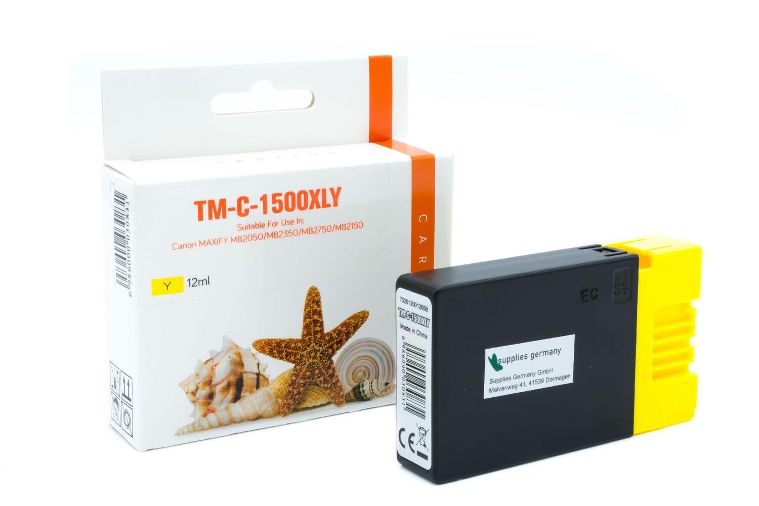 Alternative Druckerpatrone passend zu Canon PGI-1500XLY Yellow
