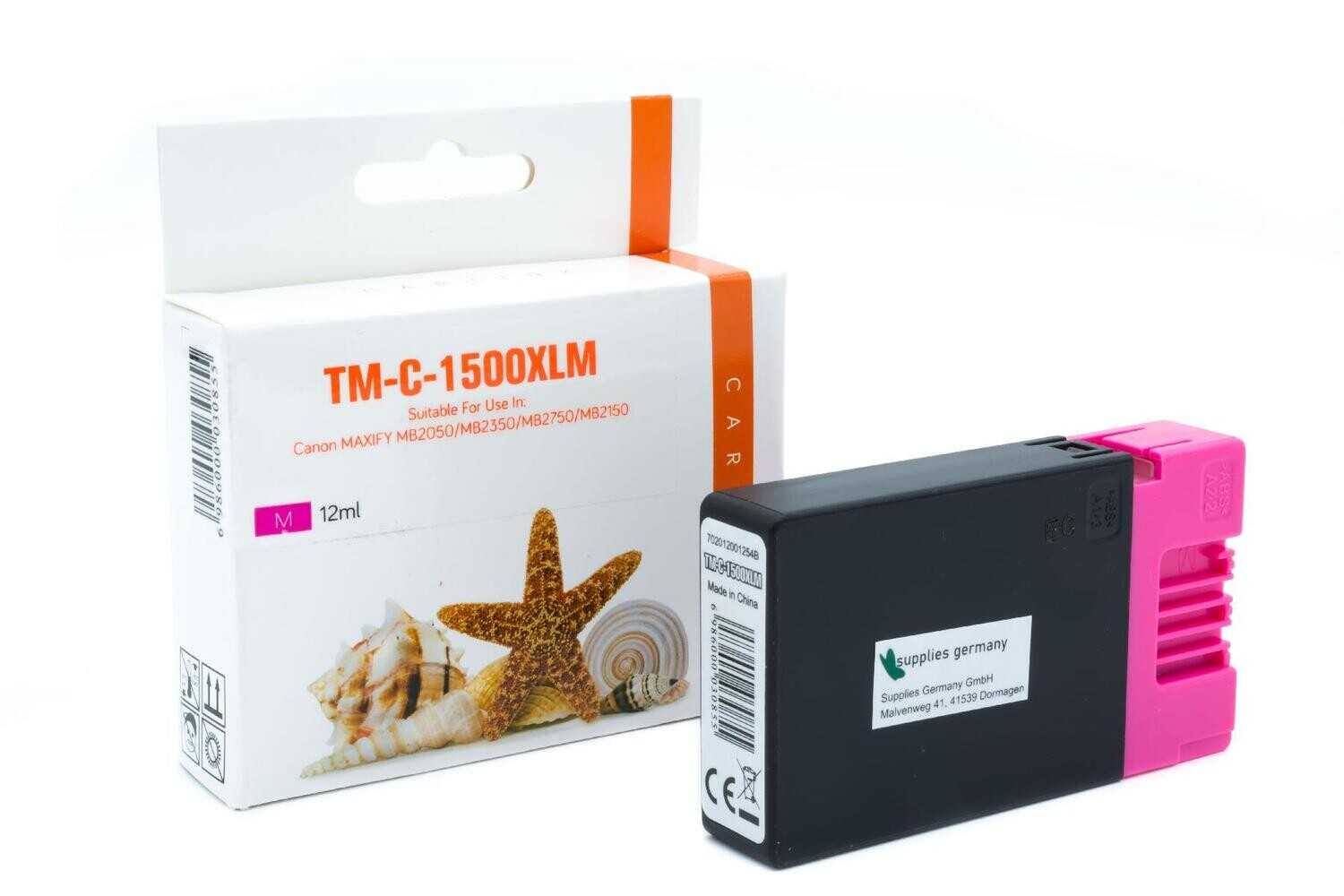 Alternative Druckerpatrone passend zu Canon PGI-1500XLM Magenta
