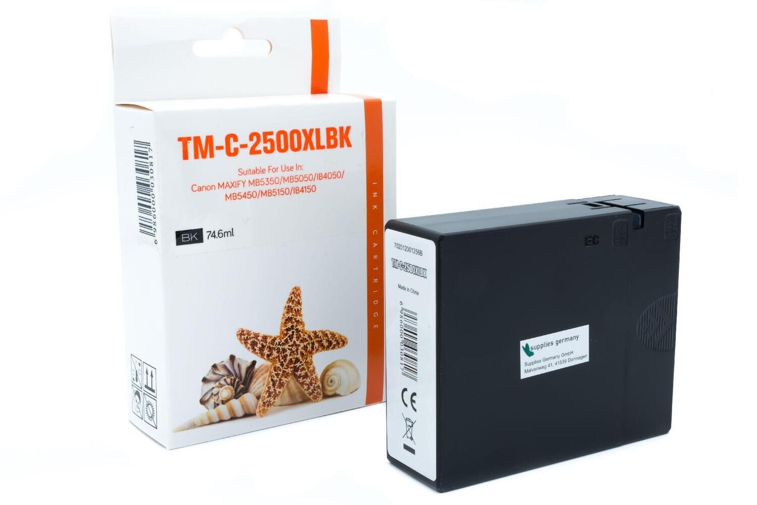 Alternative Druckerpatrone passend zu Canon PGI-2500XLBK schwarz