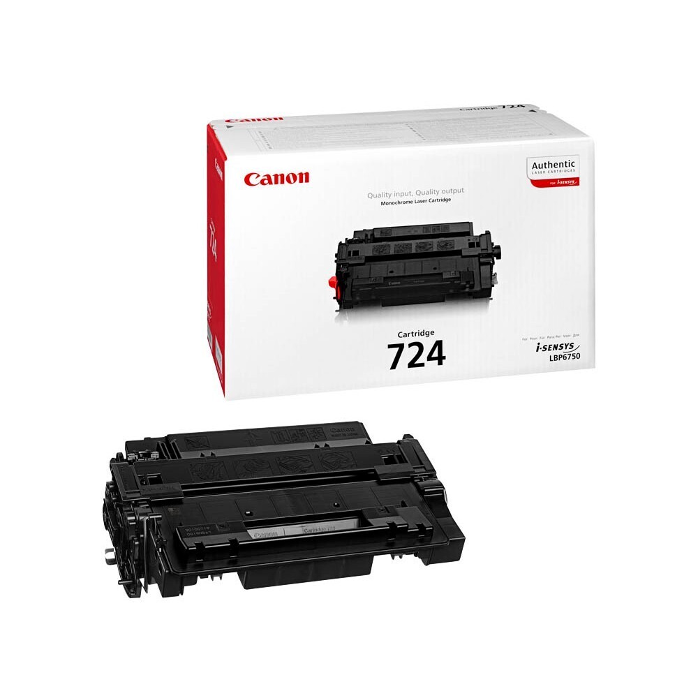 Original Canon Toner 724 BK / 3481B002   Black