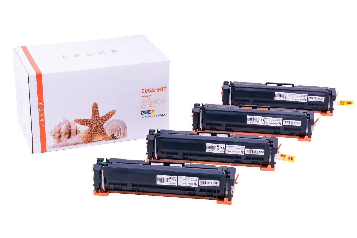 Alternatives Multipack passend zu Canon 054H BK,C,M,Y