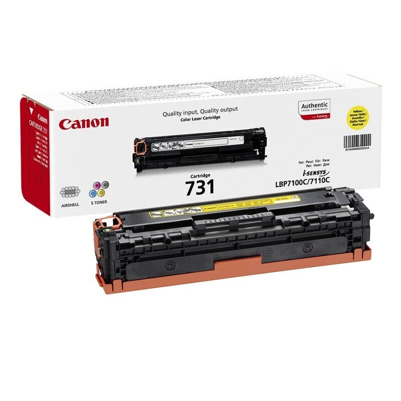 Original Canon Toner 731Y Yellow / 6270B002 Original Canon Toner 731Y Yellow / 6270B002