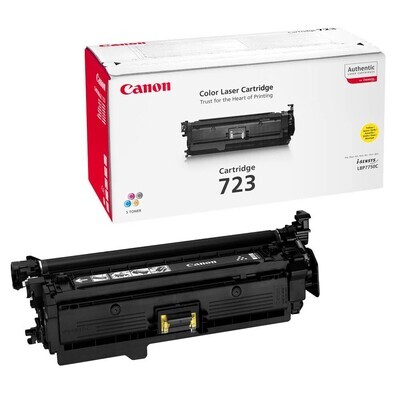 Original Canon Toner 723Y Yellow / 2641B002 Original Canon Toner 723Y Yellow / 2641B002