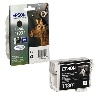 Original Epson T1301 XL schwarz Druckerpatrone / C13T13014012 Original Epson T1301 XL schwarz Druckerpatrone / C13T13014012