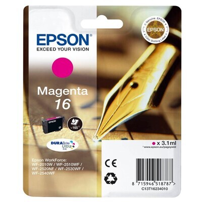 Original Epson T1623 / 16 Magenta Druckerpatrone / C13T16234012 Original Epson T1623 / 16 Magenta Druckerpatrone / C13T16234012