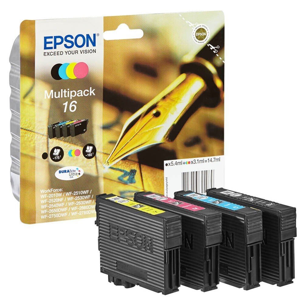 Original Epson Multipack T1626 / 16  Druckerpatronen / C13T16264012