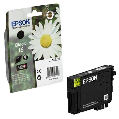 Original Epson T1801 / 18  schwarz Druckerpatrone / C13T18014012