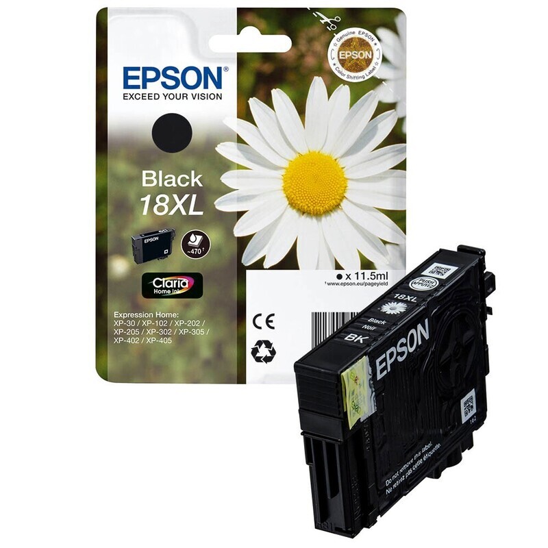 Original Epson T1811 / 18XL  schwarz Druckerpatrone / C13T18114012