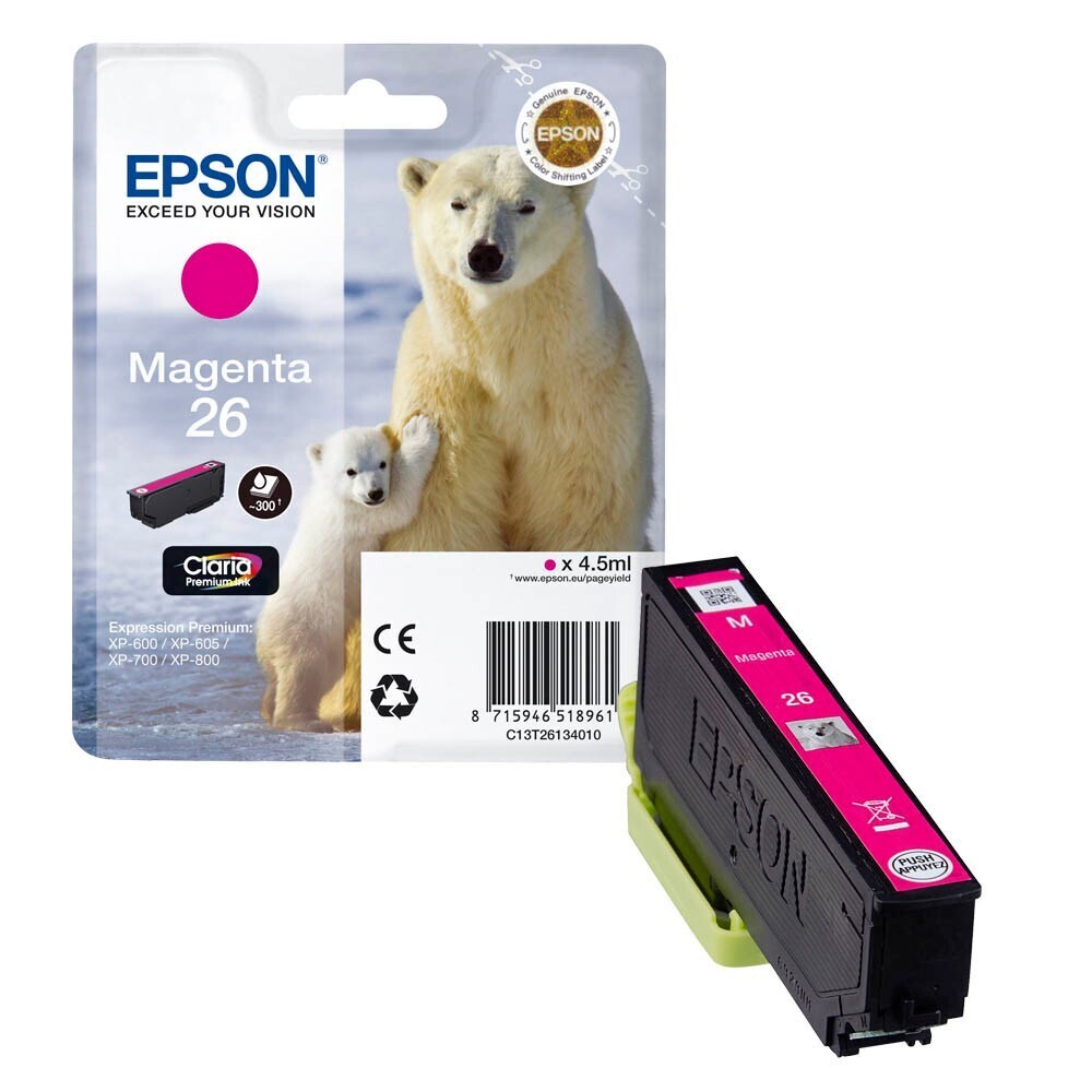 Original Epson T2613 / 26 Magenta Druckerpatrone / C13T26134012