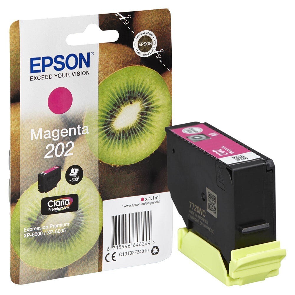 Original Epson 202 / T02F34 Magenta Druckerpatrone / C13T02F34010