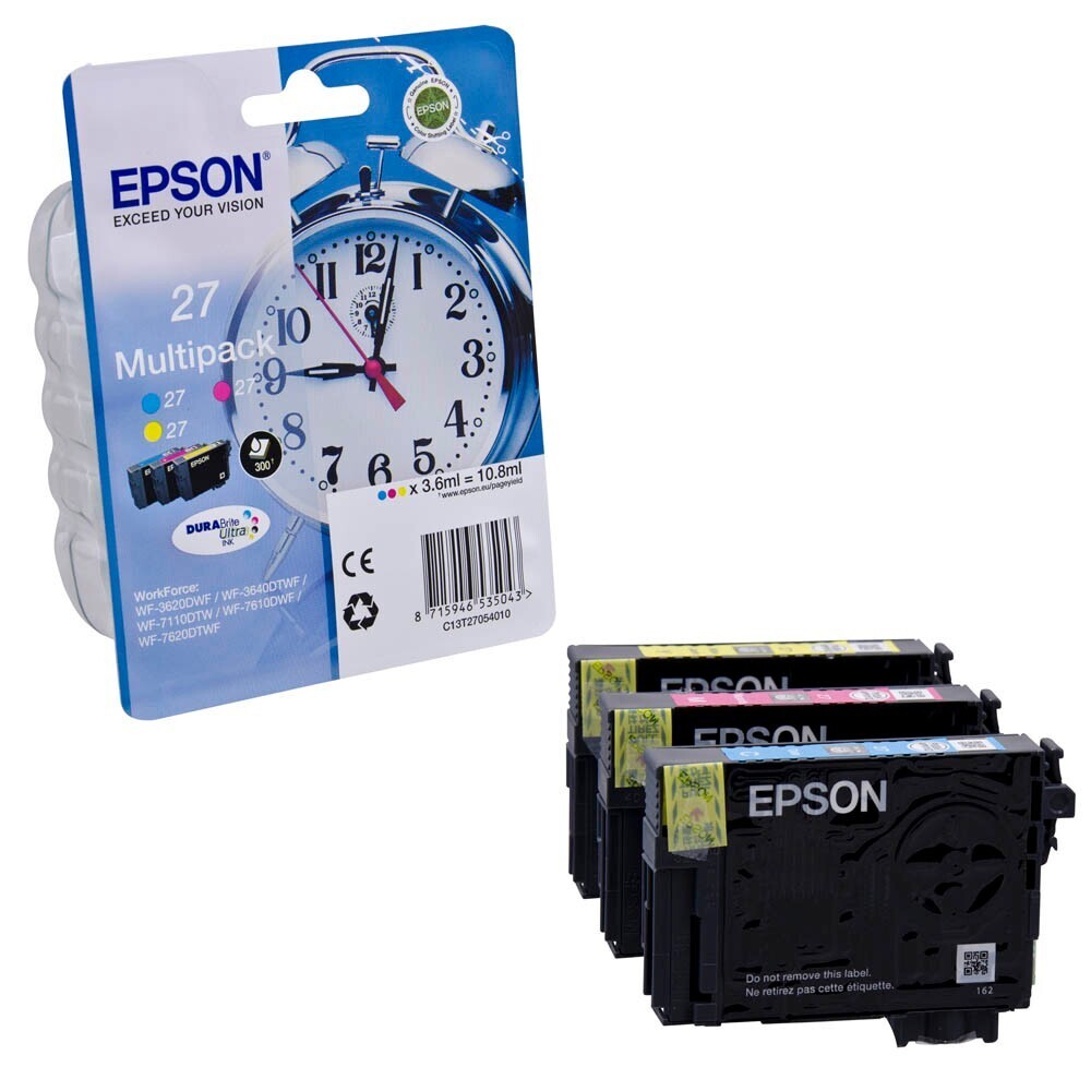 Original Epson Multipack T2705 / 27  Druckerpatrone / C13T27054012