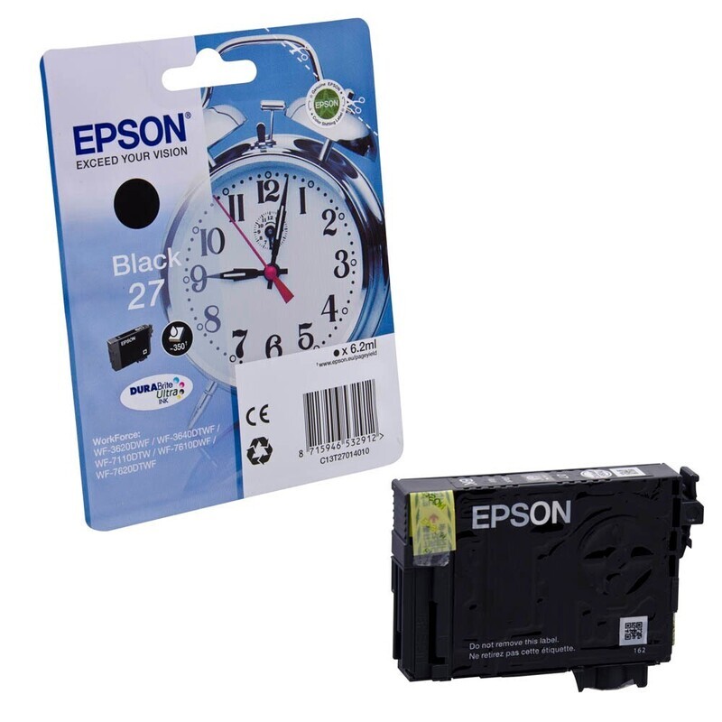 Original Epson T2701 / 27 schwarz Druckerpatrone / C13T27014012 Original Epson T2701 / 27 schwarz Druckerpatrone / C13T27014012