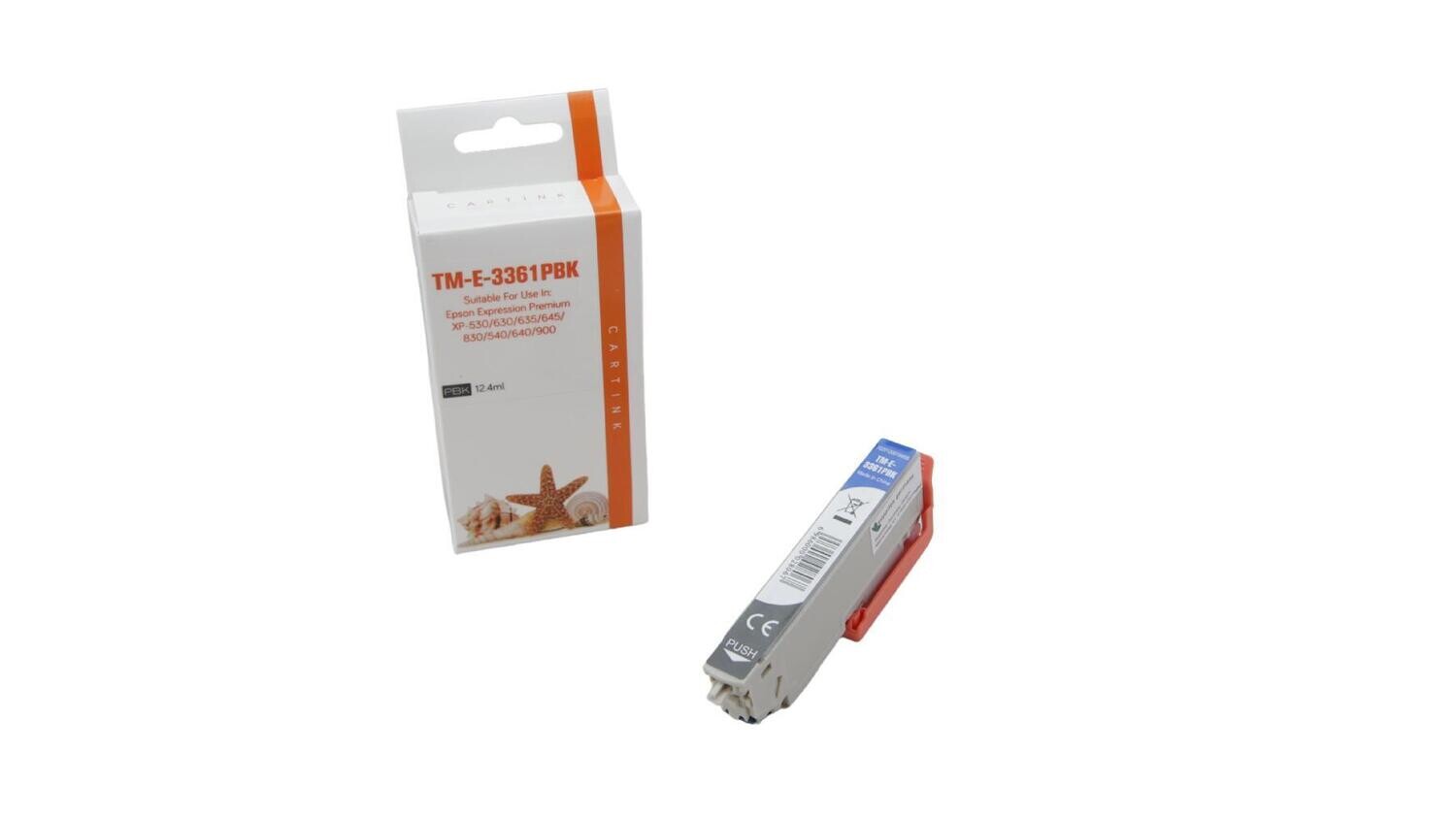 Alternative Druckerpatrone passend zu Epson T3361XL foto schwarz