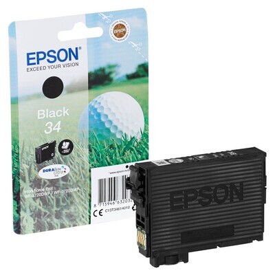 Original Epson T3461 / 34 schwarz Druckerpatrone / C13T34614010 Original Epson T3461 / 34 schwarz Druckerpatrone / C13T34614010