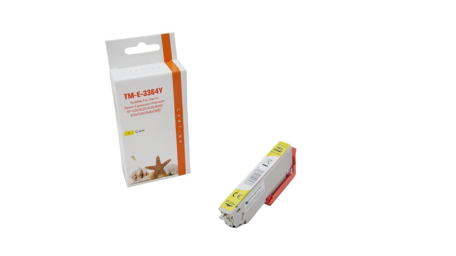 Alternative Druckerpatrone passend zu Epson T3364XL Yellow