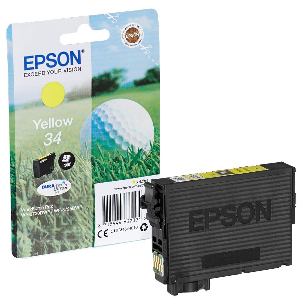 Original Epson T3464 / 34 Yellow Druckerpatrone / C13T34644010