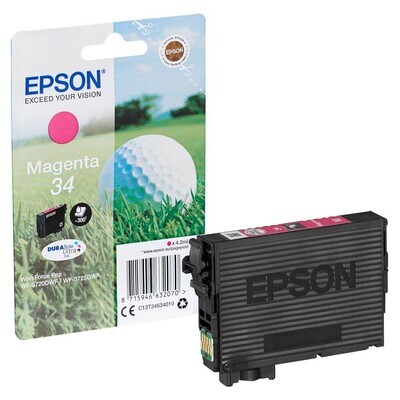 Original Epson T3463 / 34 Magenta Druckerpatrone / C13T34634010