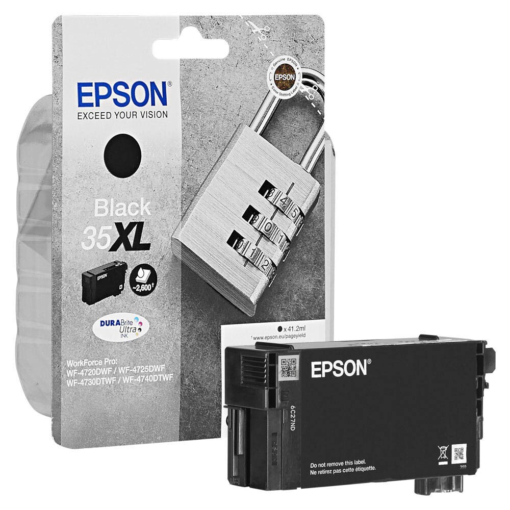 Original Epson T3591 / 35XL schwarz Druckerpatrone / C13T35914010