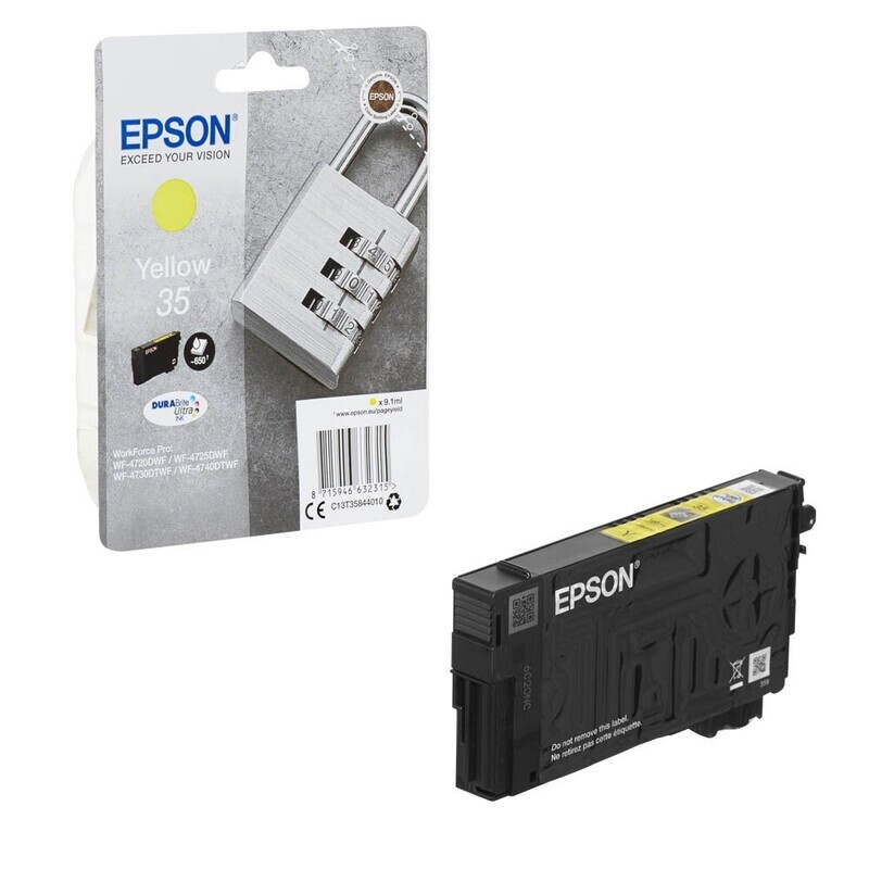 Original Epson T3584 / 35 Yellow Druckerpatrone / C13T35844010