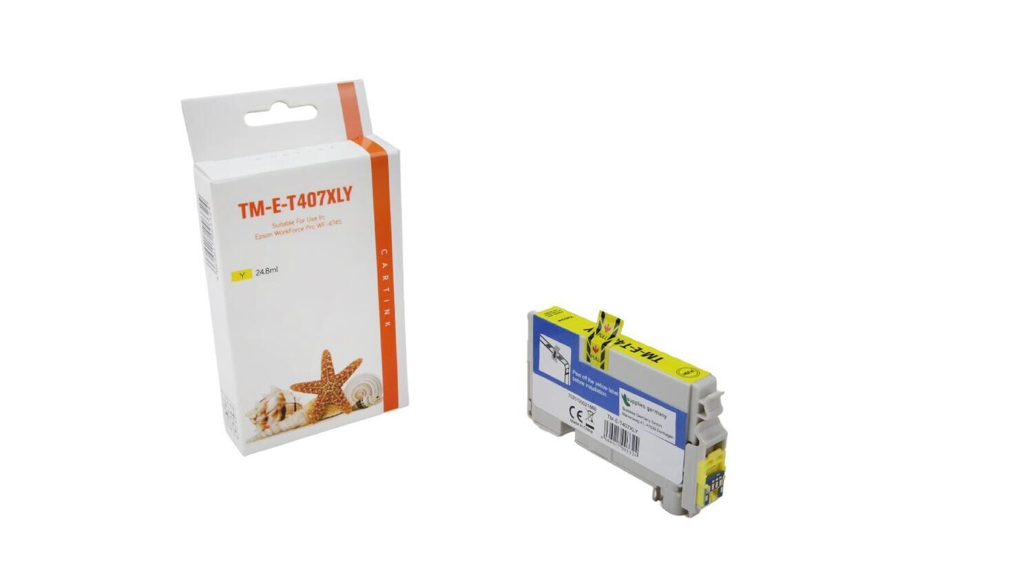 Alternative Druckerpatrone passend zu Epson 407 Yellow