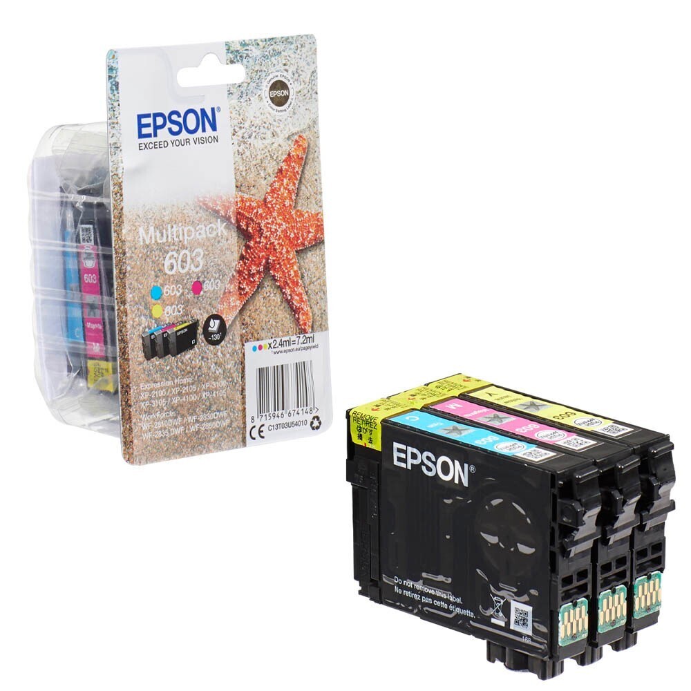 Original Epson Multipack 603 / T03U54 Druckerpatrone / C13T03U54010