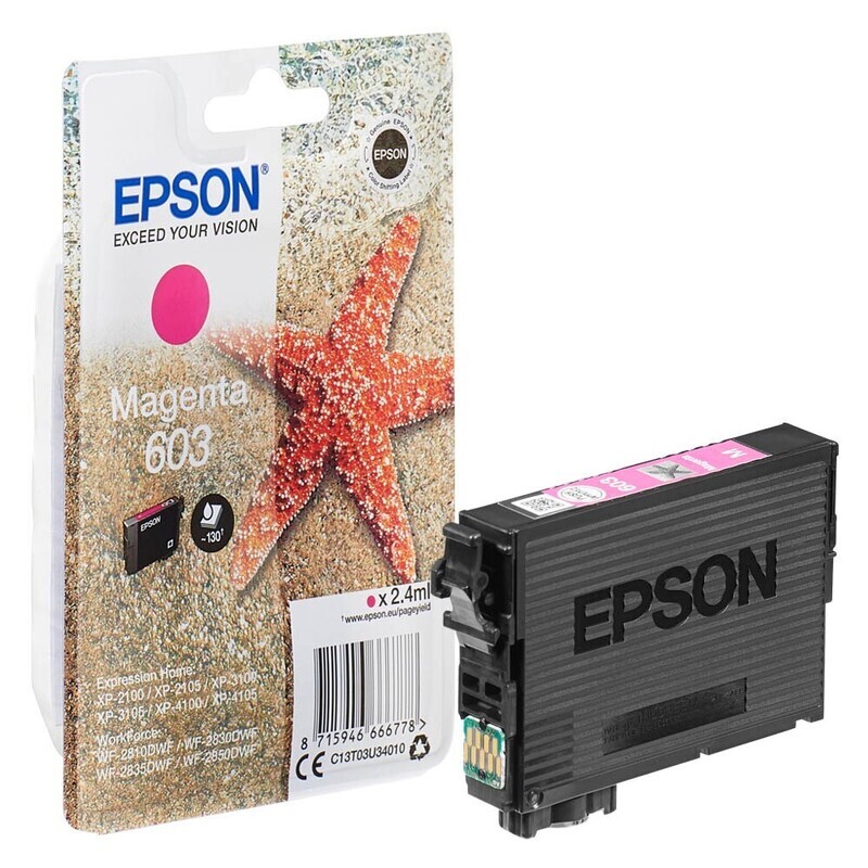 Original Epson 603 / T03U3 Magenta  Druckerpatrone / C13T03U34010