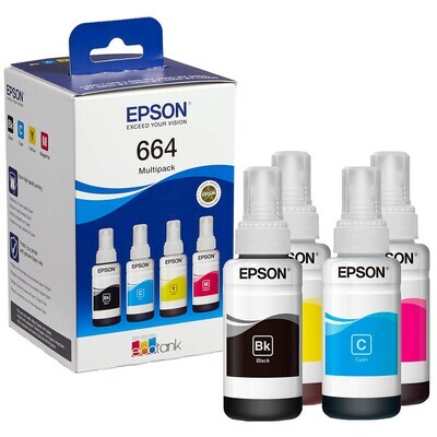 Original Epson Multipack T6646 Tintenflasche / C13T664640 Original Epson Multipack T6646 Tintenflasche / C13T664640