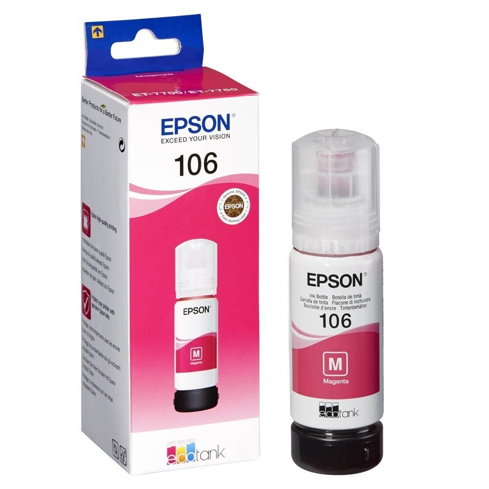 Original Epson 106 / T00R34  Magenta Tintenflasche / C13T00R340
