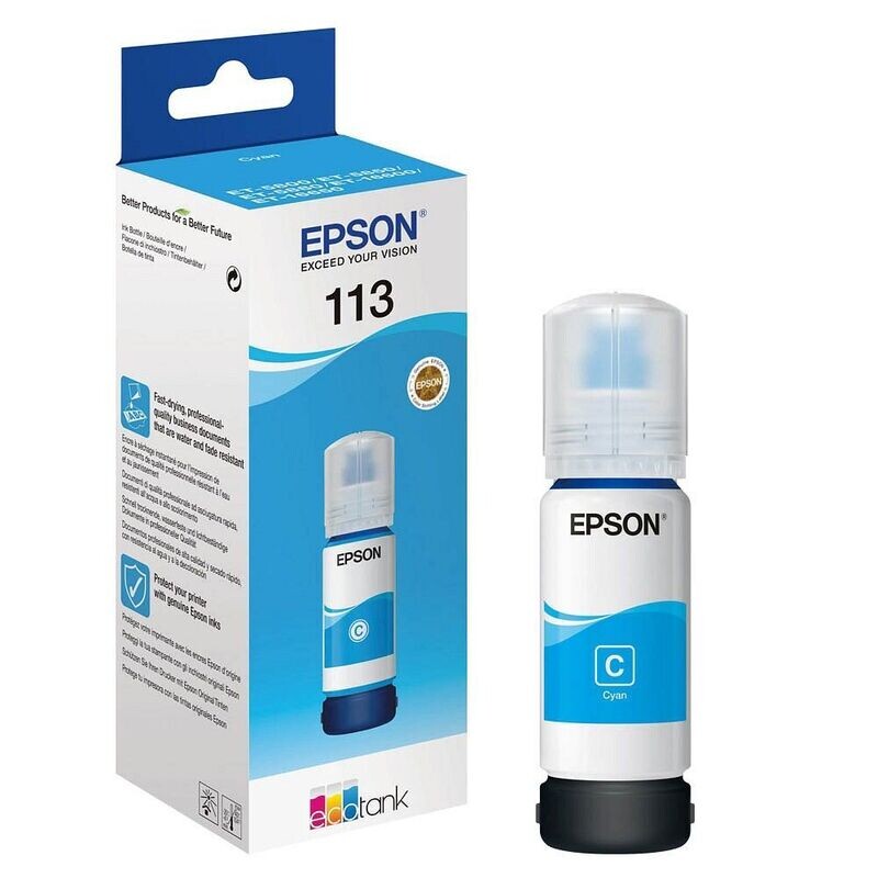 Original Epson 113/ T06B2 Cyan Tintenflasche C13T06B240 Original Epson 113/ T06B2 Cyan Tintenflasche C13T06B240