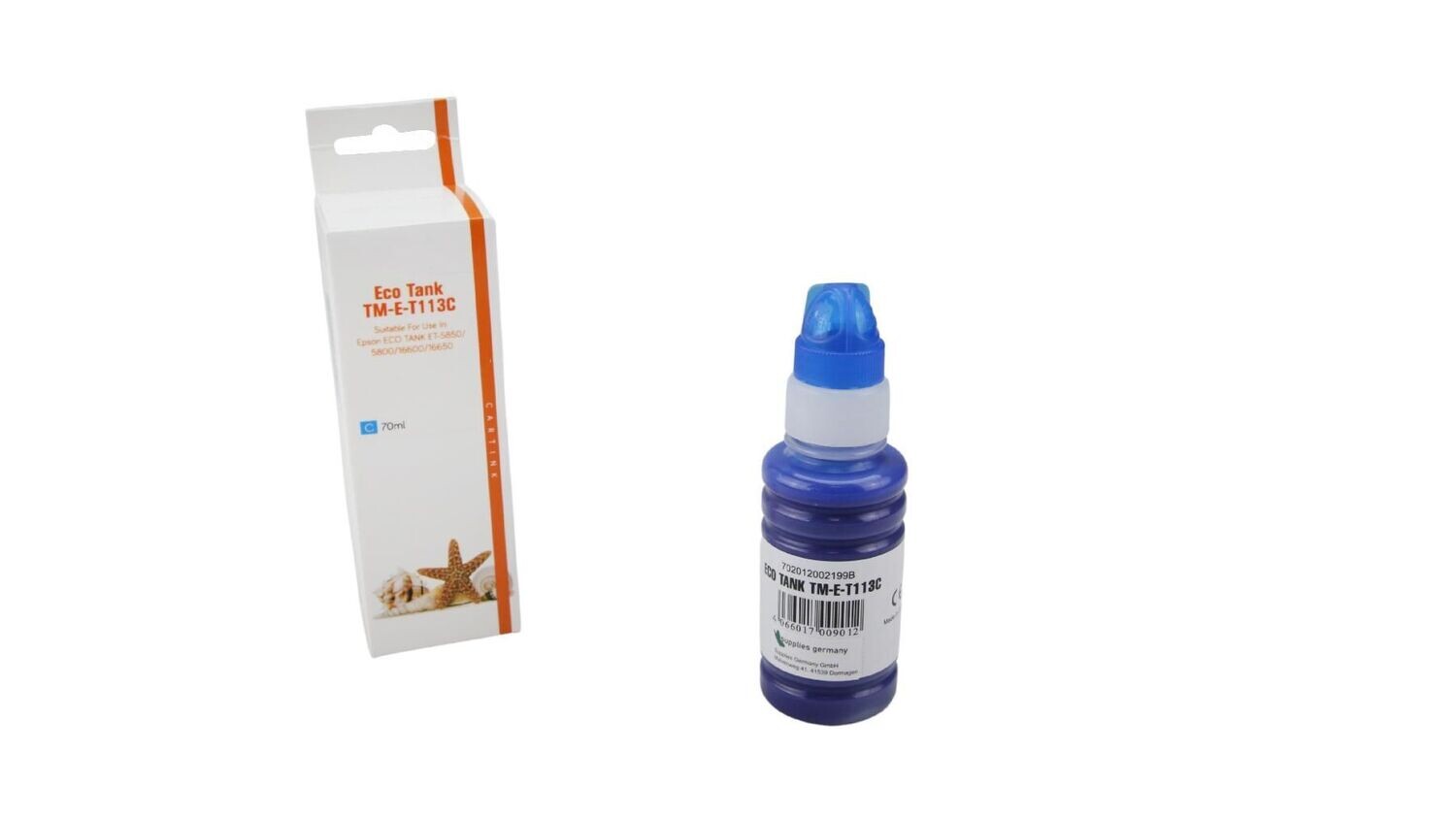 Alternative Tintenflasche passend zu Epson 113 Cyan C13T06B240