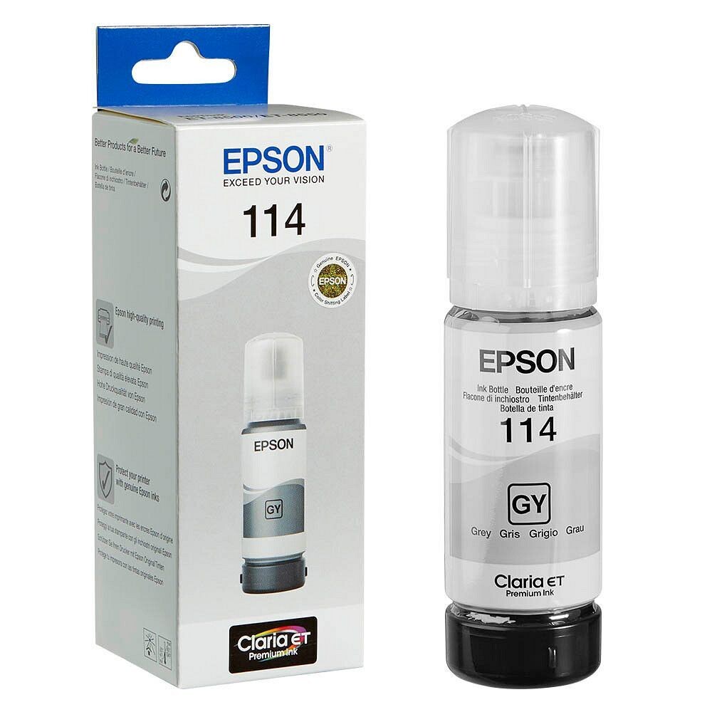 Original Epson 114  T07B5  grau Tintenflasche C13T07B540