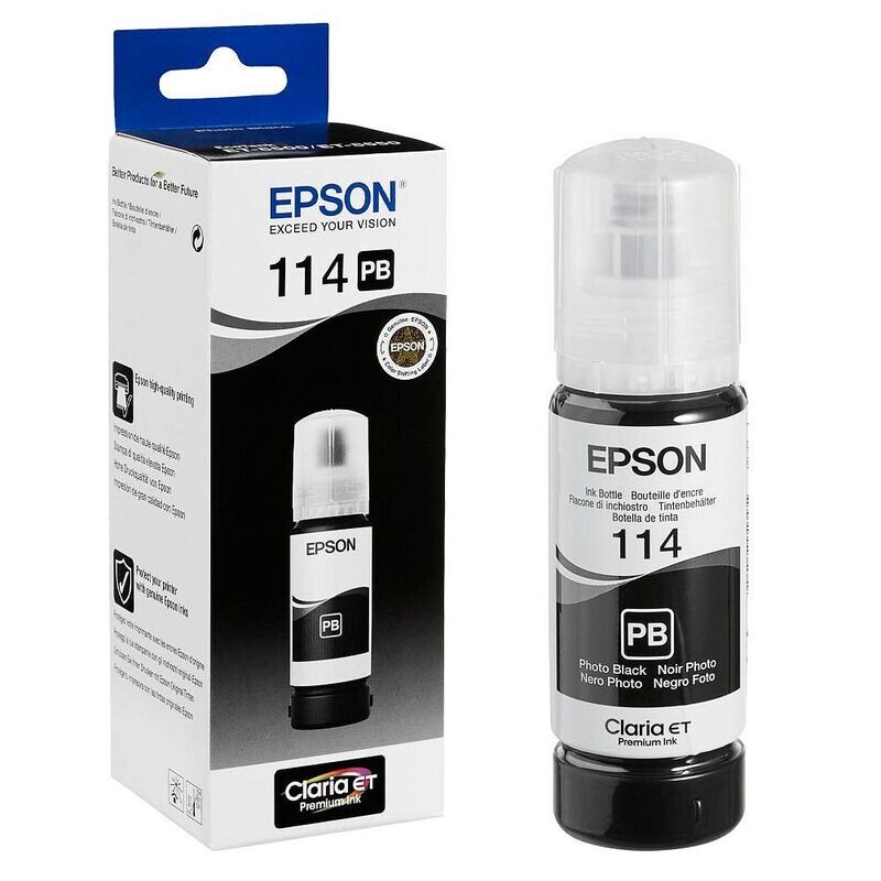 Original Epson 114 T07B1 foto schwarz Tintenflasche C13T07B140 Original Epson 114 T07B1 foto schwarz Tintenflasche C13T07B140